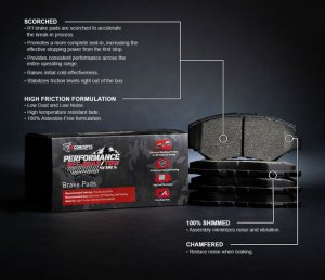 Hyundai Genesis Coupe Brake Pads - Rear - R1 Concepts - Off-Road/Tow - `10-`16